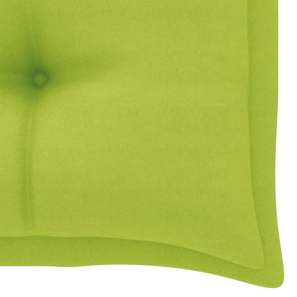 vidaXL 2-sits hammock med palmblad och dynor bambu 202 cm Grön