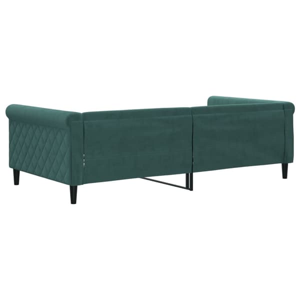 vidaXL Dagbädd mörkgrön 100x200 cm sammet Grön