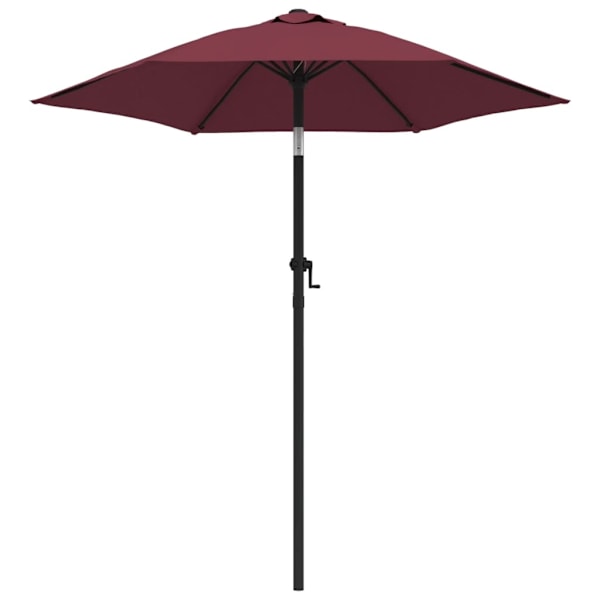 vidaXL Parasoll vinröd 200x224 cm aluminium Röd