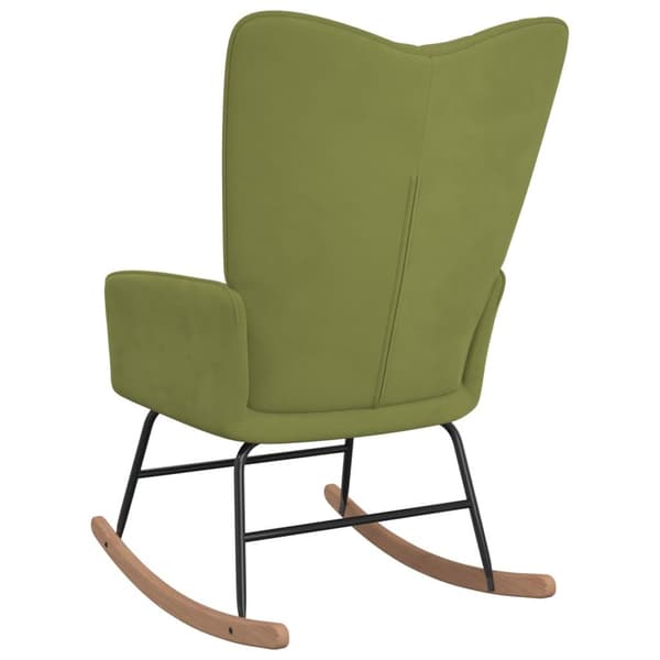 vidaXL Matstol ljusgrön sammet Grön