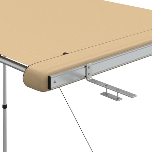 vidaXL Husvagnsmarkis 1,2x2x2,15 m beige Beige