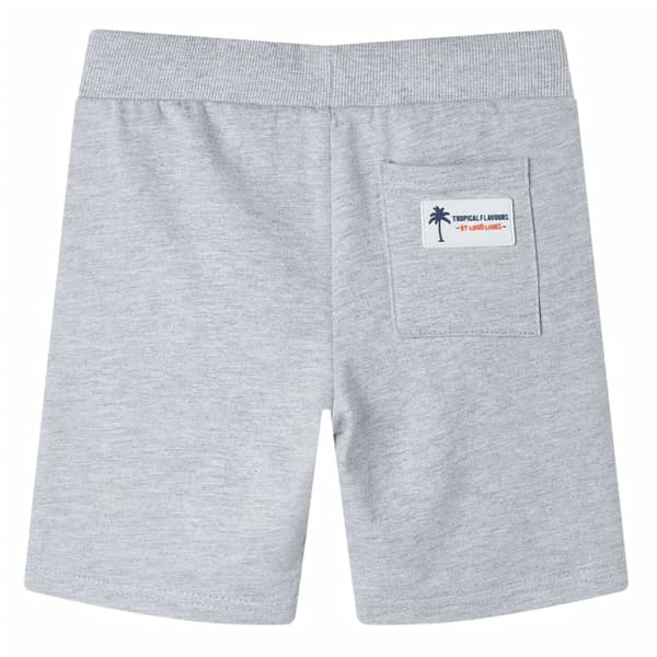 vidaXL Barnshorts med snöre grå 128 Grå