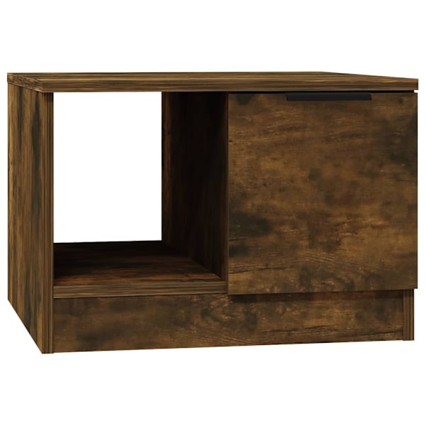 vidaXL Soffbord rökfärgad ek 50x50x36 cm konstruerat trä Brun