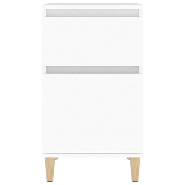 vidaXL Sängbord vit 40x35x70 cm Vit