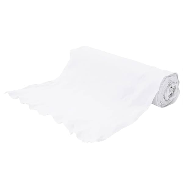 vidaXL Ogräsduk 1x10 m polyesterfiber vit Vit
