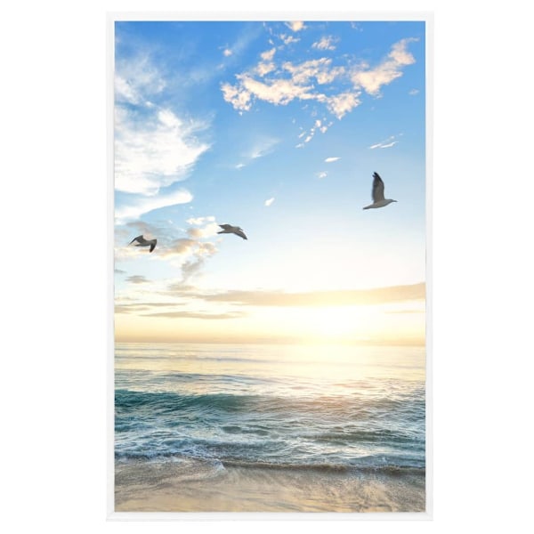 vidaXL Fotoramar 3 st för bord vit 10x15 cm MDF Vit
