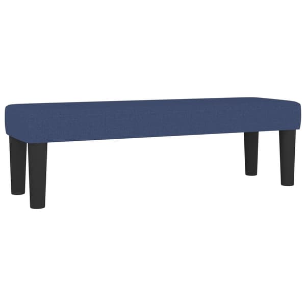 vidaXL Ramsäng med madrass blå 140x190 cm tyg Blå