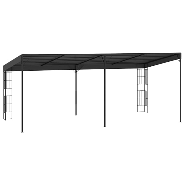 vidaXL Väggmonterad paviljong 3x6 m antracit tyg Antracit