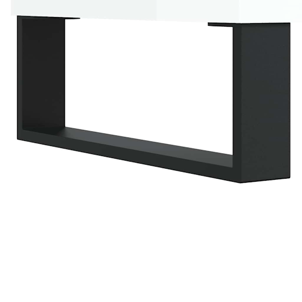 vidaXL Badrumsskåp vit högglans 65x33x60 cm konstruerat trä Vit