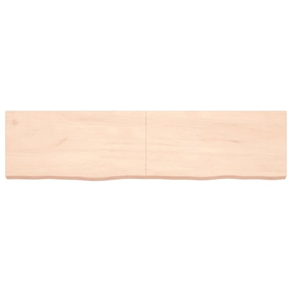 vidaXL Hyllplan 160x40x(2-6) cm obehandlad massiv ek Brun