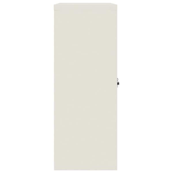 vidaXL Dokumentskåp vit 90x40x105 cm stål Vit