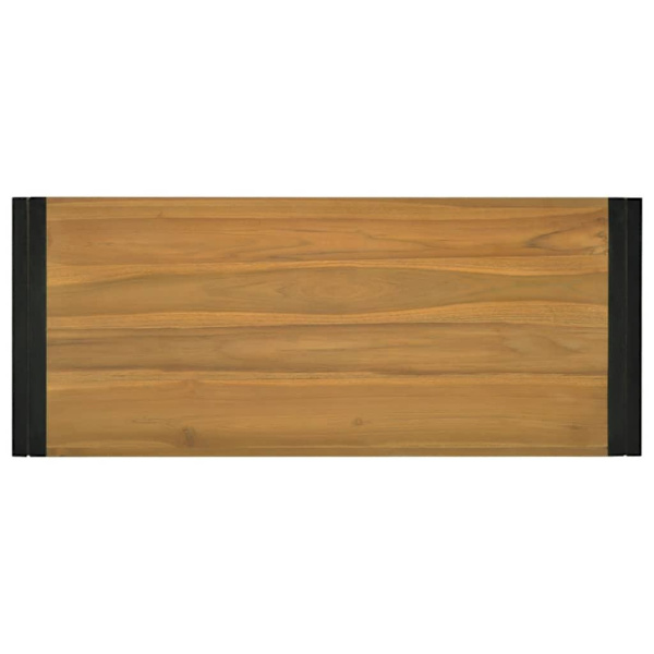 vidaXL Badrumsskåp 120x45x35 cm massiv teak Brun