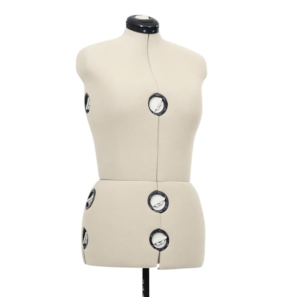 vidaXL Justerbar provdocka dam gräddvit M stl 40-46 Creme