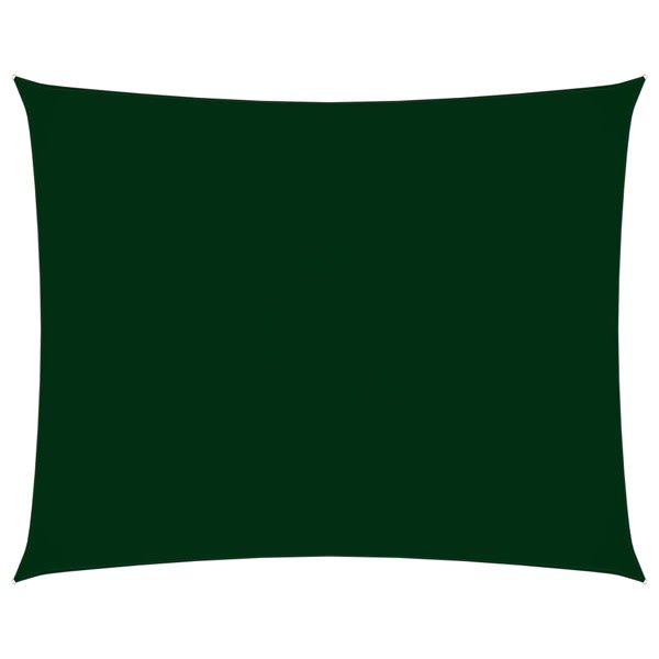 vidaXL Solsegel oxfordtyg rektangulärt 2x3 m mörkgrön Grön
