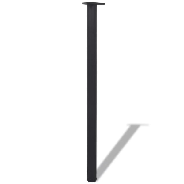 vidaXL Höjdjusterbara bordsben 4 st svart 1100 mm Svart