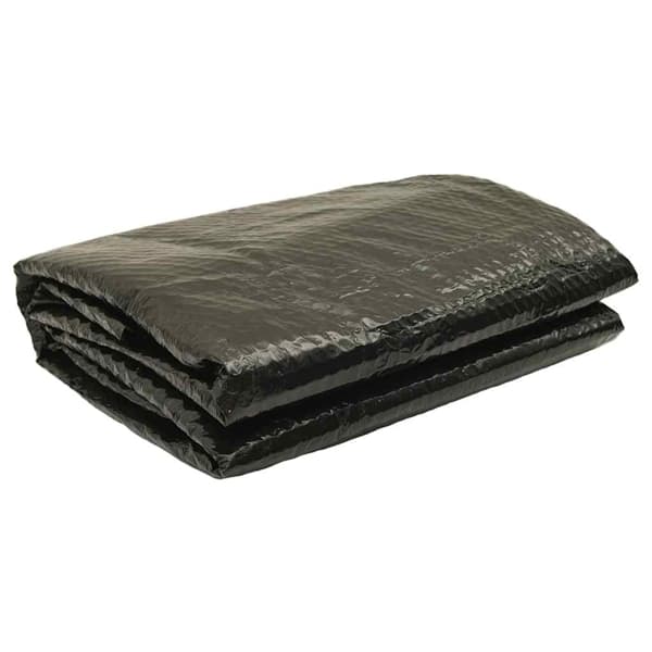 vidaXL Poolskydd svart 381 cm PE Svart