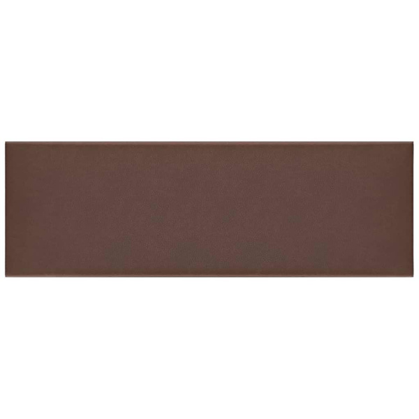 vidaXL Väggpaneler 12 st brun 90x30 cm konstläder 3,24 m² Brun