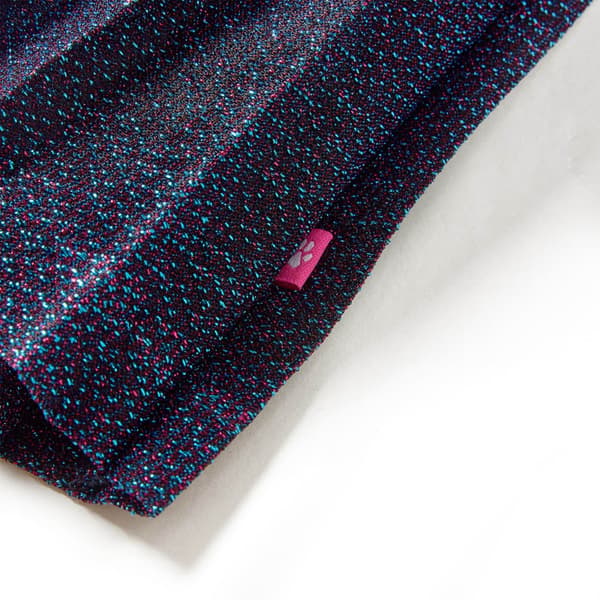 vidaXL Kjol med glitter för barn marinblå 128 Blå