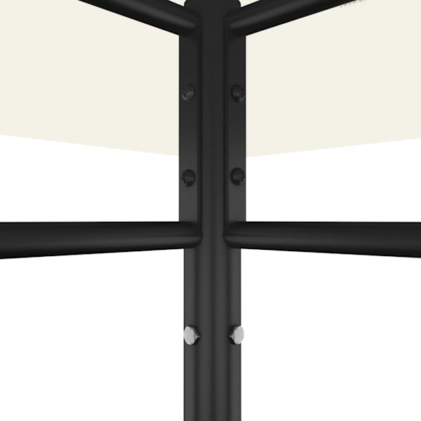 vidaXL Paviljong 3x3x2,7 m gräddvit 180 g/m² Creme