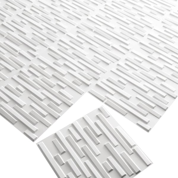 WallArt Väggpanel 3D Pebbles 12 st GA-WA13 Vit