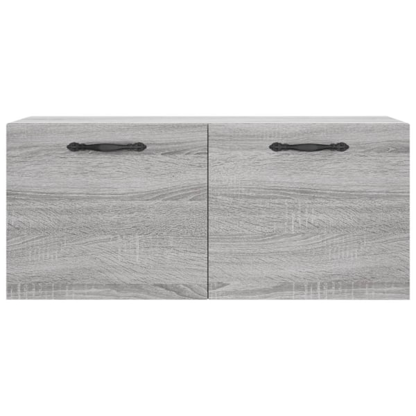 vidaXL Väggskåp grå sonoma 80x36,5x35 cm konstruerat trä Grå