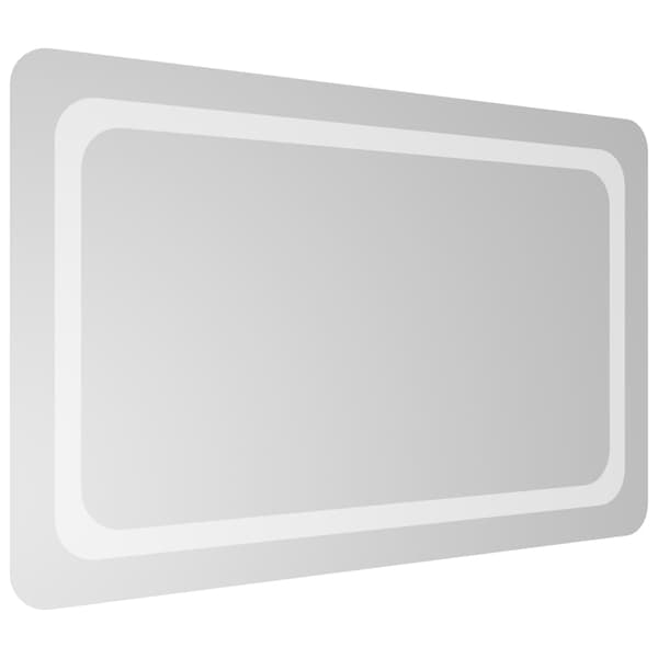 vidaXL Badrumsspegel LED 50x80 cm Transparent