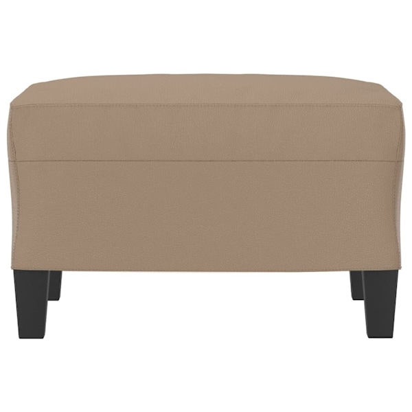 vidaXL Fotpall cappuccino 60x50x41 cm konstläder Brun