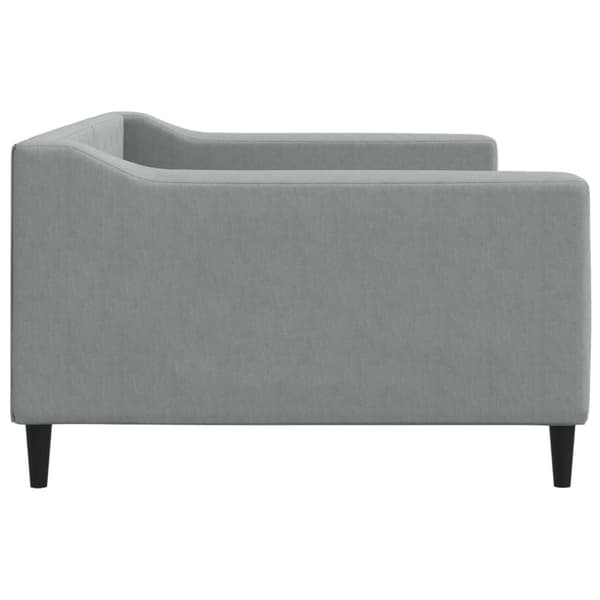vidaXL Dagbädd ljusgrå 100x200 cm tyg Grå