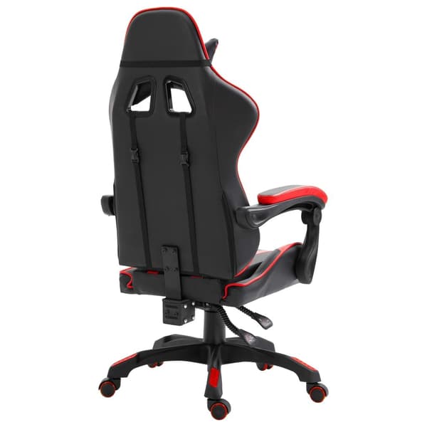 vidaXL Gamingstol röd konstläder Röd