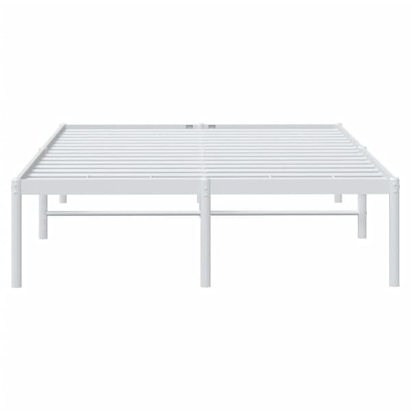 vidaXL Sängram metall vit 120x200 cm Vit