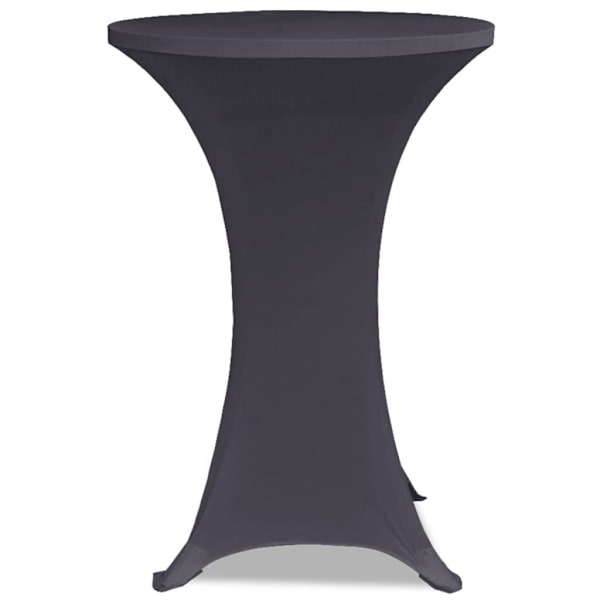 vidaXL Bordsöverdrag 4 st 80 cm stretch antracit Antracit