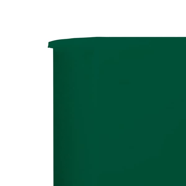 vidaXL Vindskydd 5 paneler tyg 600x160 cm grön Grön
