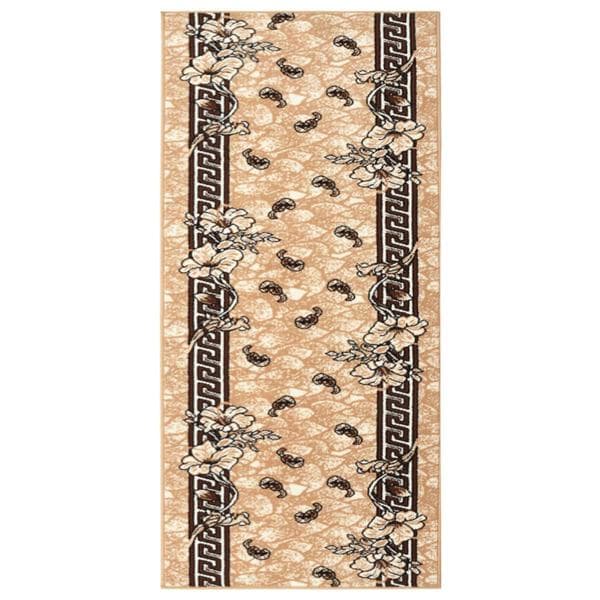 vidaXL Gångmatta beige BCF 100x200 cm Beige