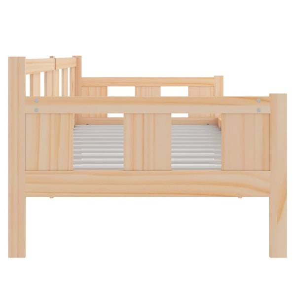 vidaXL Dagbädd massiv furu 80x200 cm Brun