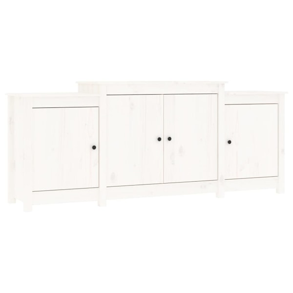 vidaXL Skänk wit 164x37x68 cm massiv furu Vit