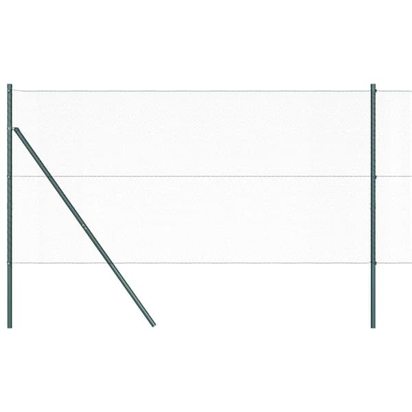 vidaXL Hexagonalt staket markfäste 100 x 1 m PVC-belagda stål Grå Mesh Grå