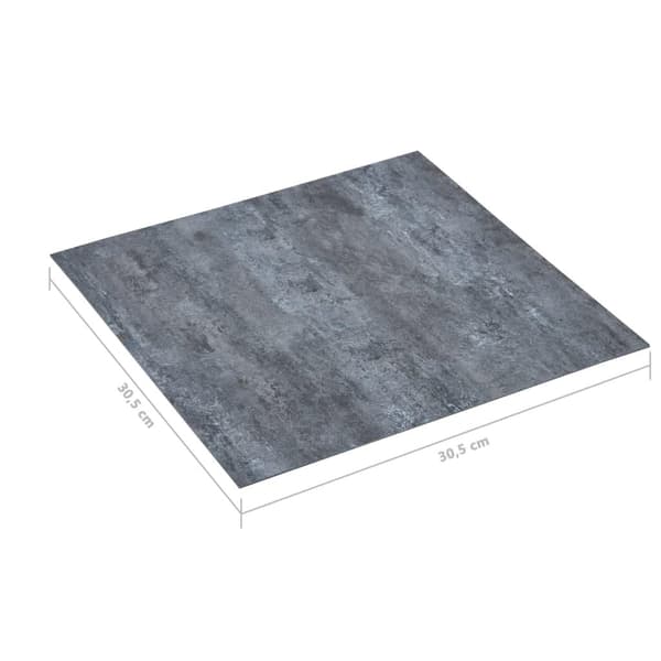 vidaXL Självhäftande golvplankor 20 st PVC 1,86 m² grå marmor grå