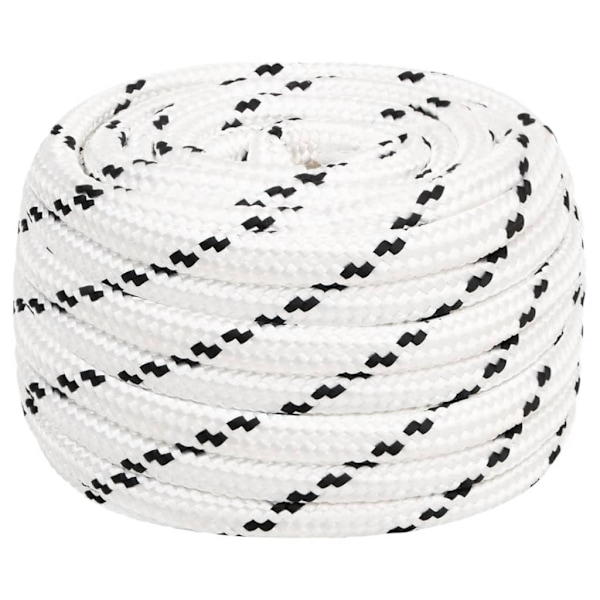 vidaXL Rep vit 18 mm 50 m polyester
