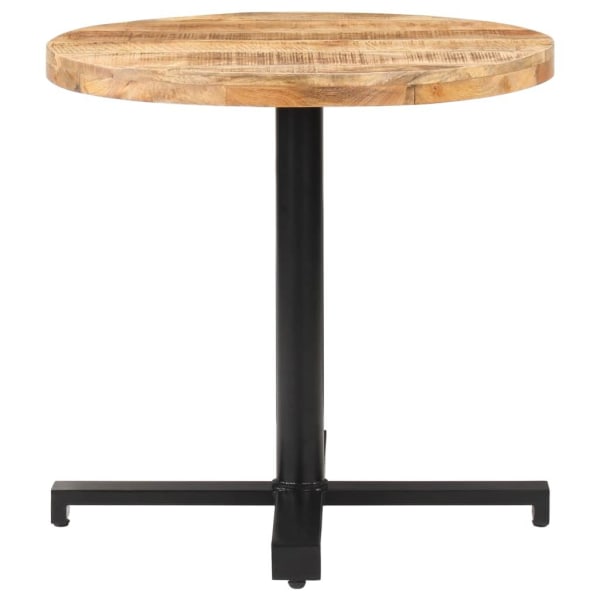 vidaXL Cafébord runt Ø80x75 cm grovt mangoträ Brun