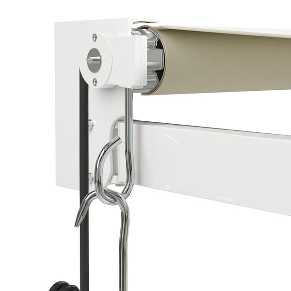 vidaXL Automatisk infällbar markis gräddvit 5x3 m Kräm