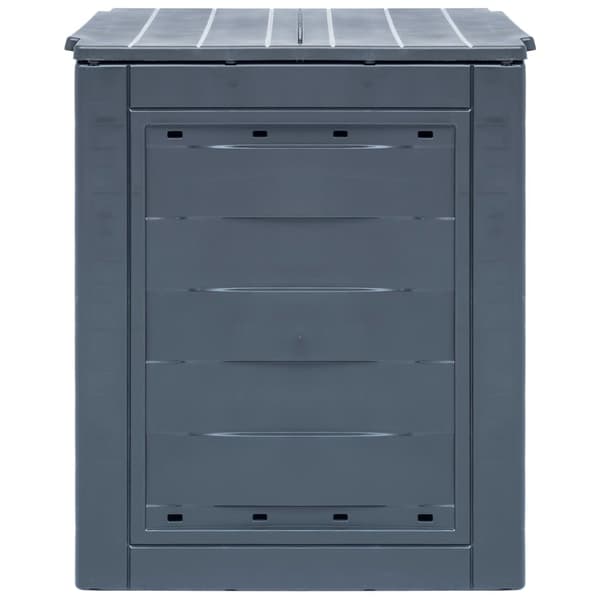 vidaXL Trädgårdskompost 2 st grå 60x60x73 cm 520 L grå