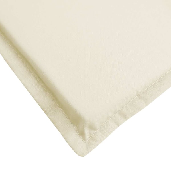 vidaXL Solsängsdyna gräddvit (75+105)x50x4 cm Creme