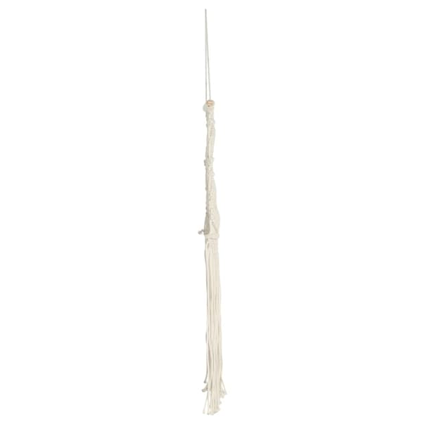 vidaXL Väggbonad makramé 40x80 cm bomull Creme