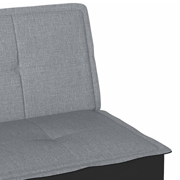 vidaXL Bäddsoffa ljusgrå tyg Grå