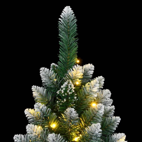 vidaXL Plastgran 300 LEDs 210 cm Grön