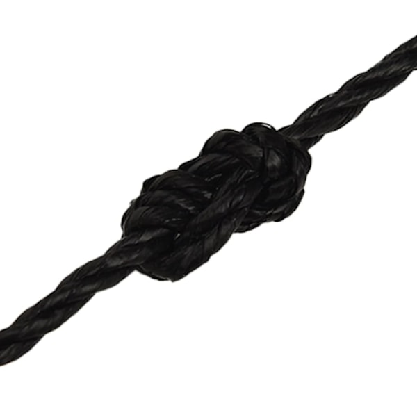 vidaXL Rep svart 8 mm 50 m polypropylen Svart