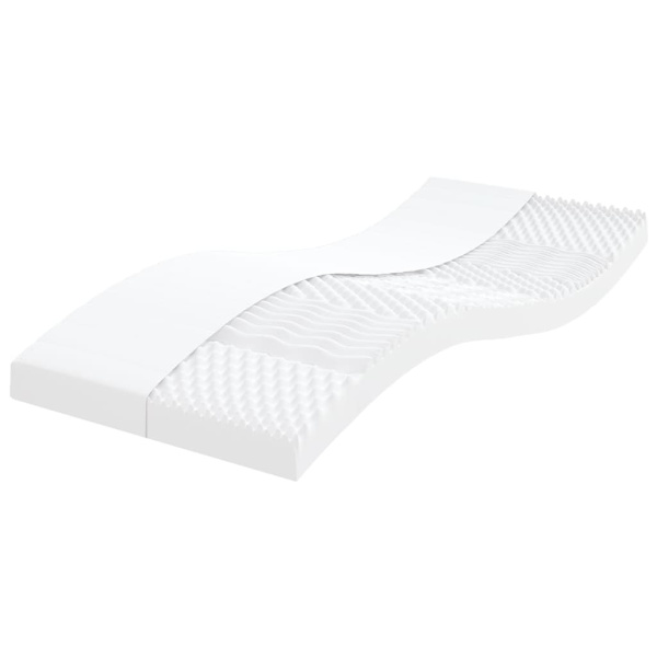 vidaXL Dagbädd utdragbar med madrasser svart 90x200 cm konstläder Svart