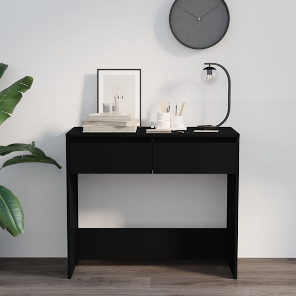 vidaXL Konsolbord svart 89x41x76,5 cm konstruerat trä Svart