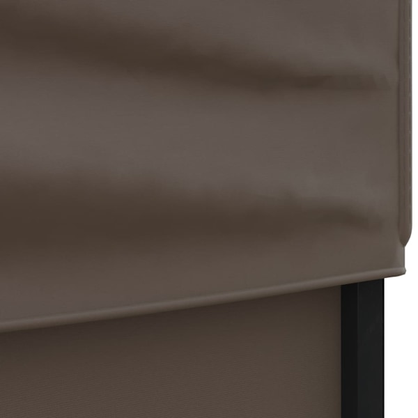 vidaXL Hopfällbart partytält med sidoväggar taupe 3x3 m Taupe
