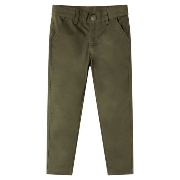 vidaXL Byxor för barn khaki 116 Grön
